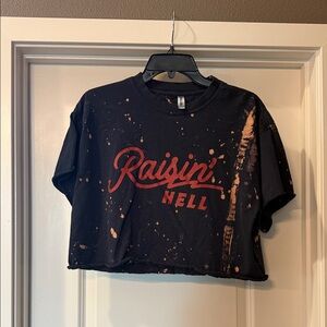 Pebby Forevee crop tee bleached